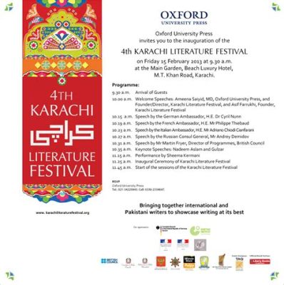  Der Karachi Literature Festival: Eine Ode an die schriftliche und gesprochene Wortkunst im Herzen Pakistans